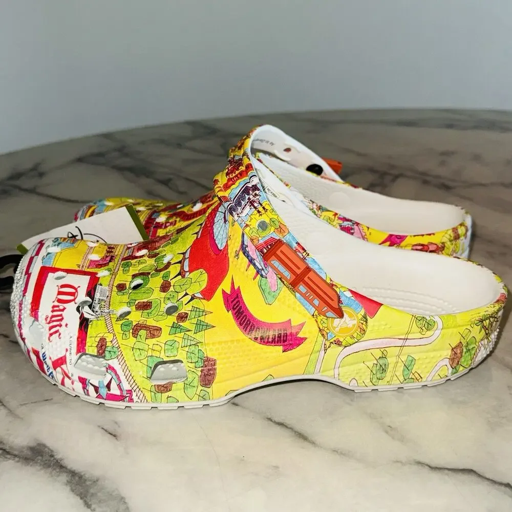 NEW Walt Disney World Map CROCS Vault 50th Anniversary Mens 8 Womens 10 NWT RARE